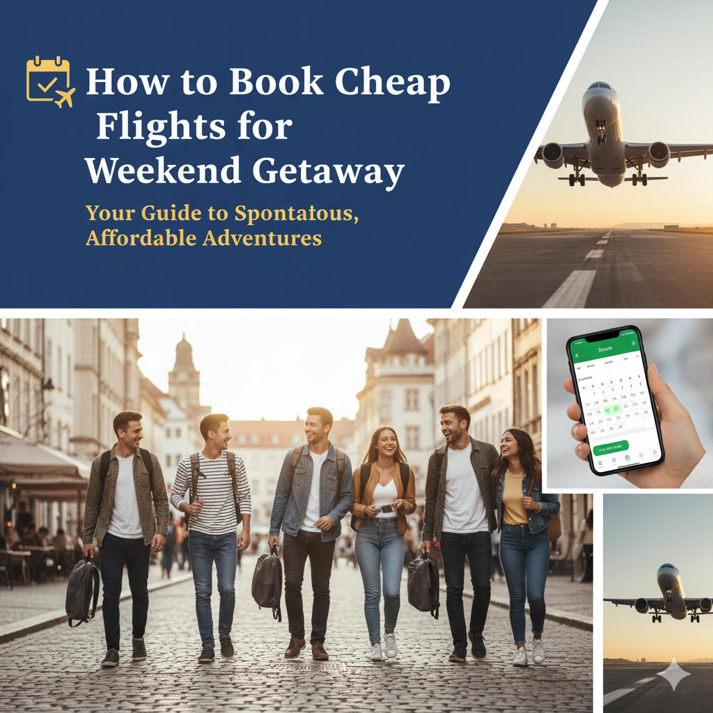 How to Book Cheap Flights for a Weekend Getaway