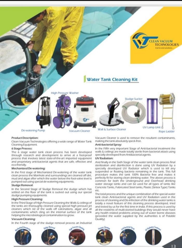 1 Cvt Under Ground Sump Cleaning Machine, 230 Volts, Single Phase in