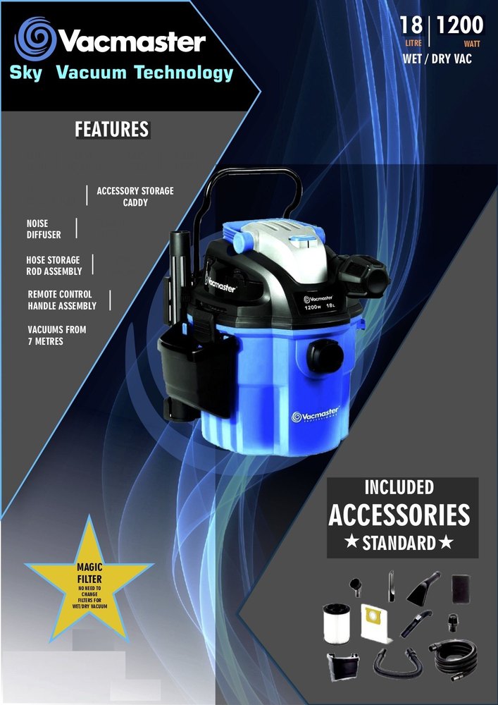 1200 W Vacmaster Vaccum Cleaner in Mumbai Nipa Commercial Corporation