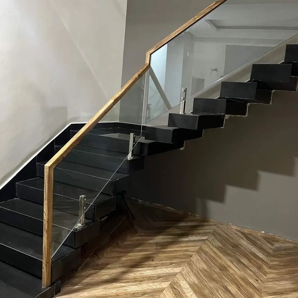 12mm Toughened Glass Railing, For Home, Material Grade 304 in