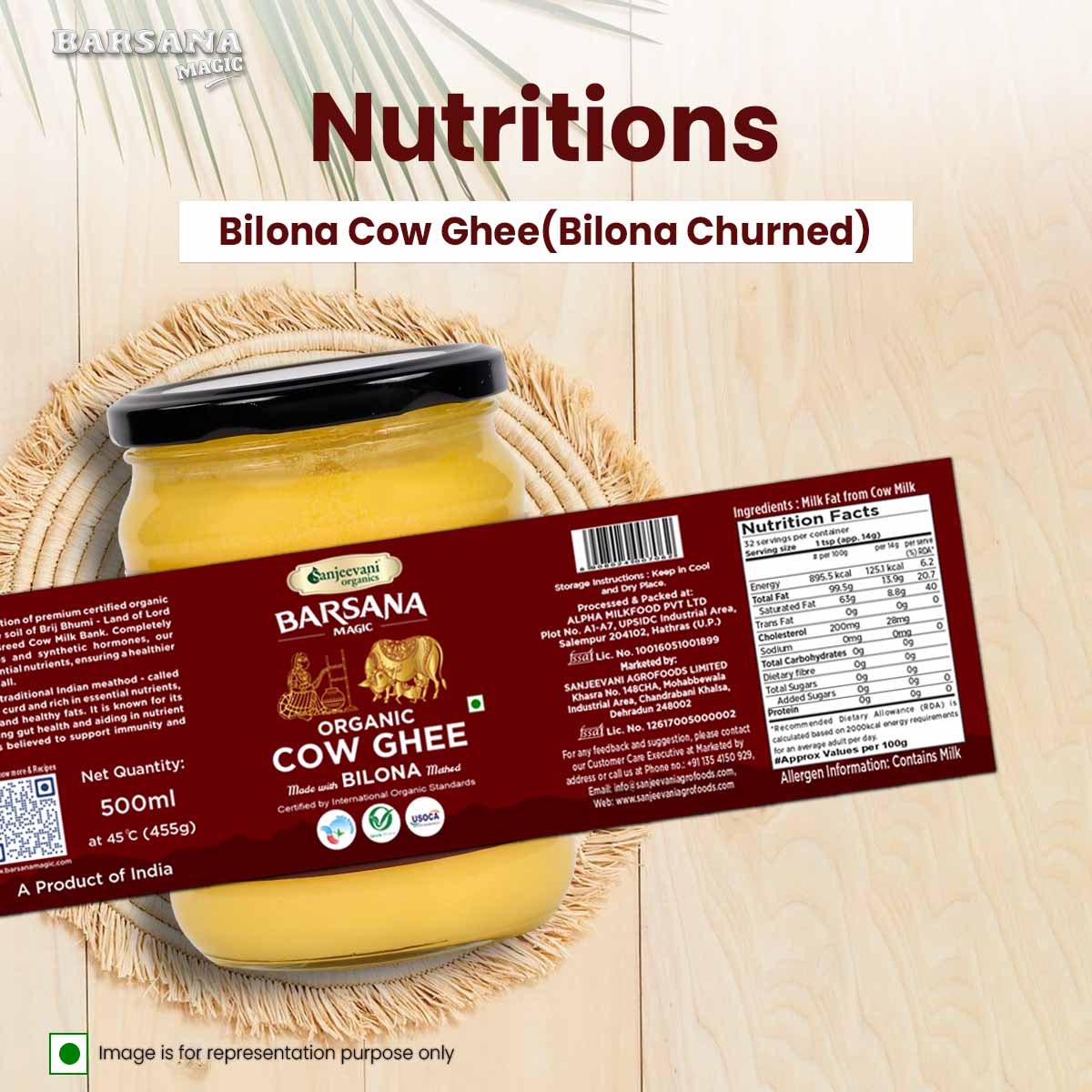 Organic Bilona Cow Ghee