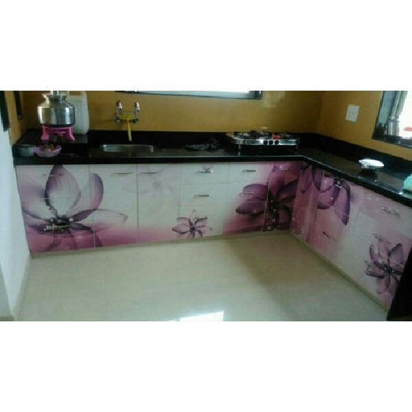 Latest L Shape Acrylic Modular Kitchen price in India