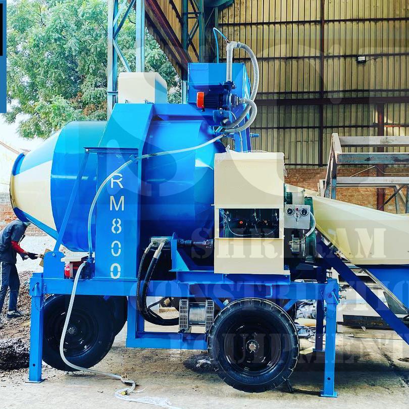 Rm 800 Diesel Reversible Drum Mixer in Ghaziabad Shri Ram Construction Equipment