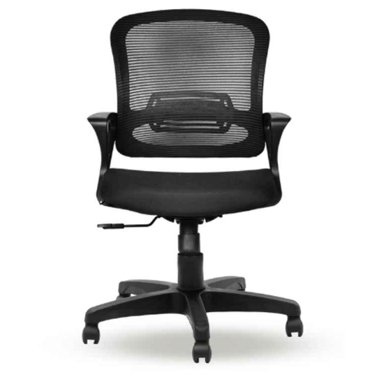 Latest Cherry Mesh Medium Back Black Office Chair price in India