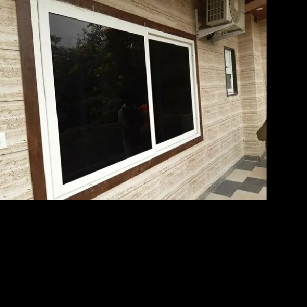 Rectangular White UPVC Glass Sliding Window Price in Azamgarh, Uttar ...
