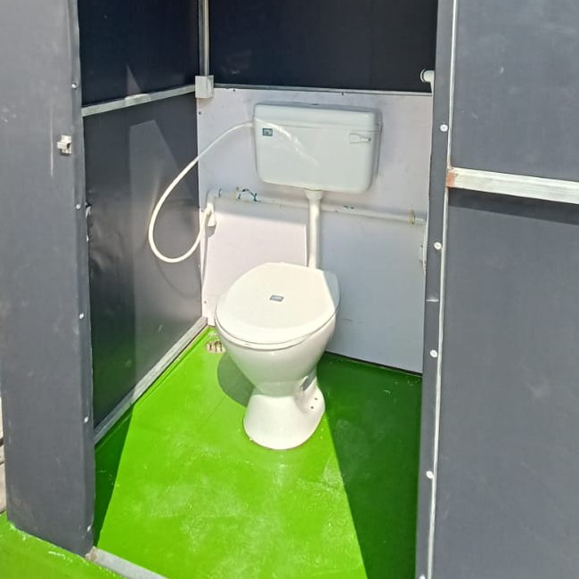 Prefab toilet made of nylon membrane in Kozhikode Vivesty Green