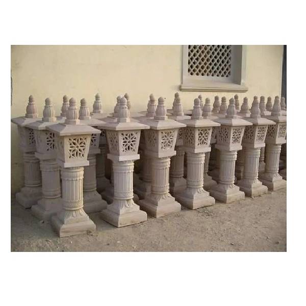 Latest Decorative Stone Lamp Post Head price in India
