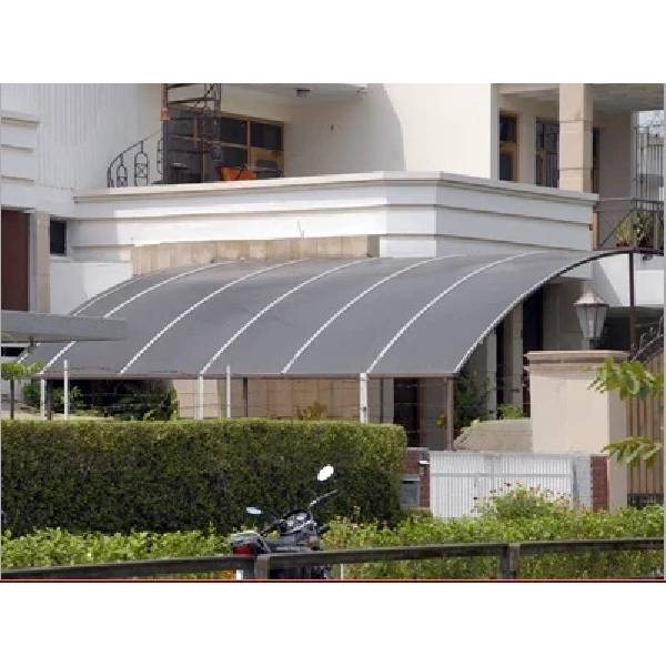 MS Frame Polycarbonate Car Shed in SAS Nagar Ankita Fibre Glass Works