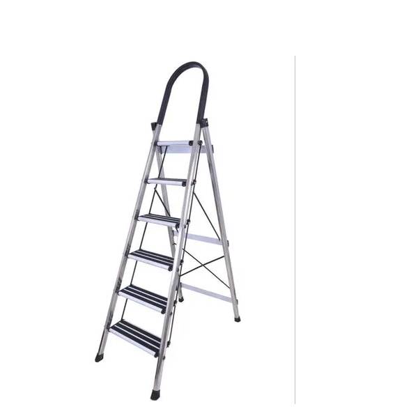 Stainless Steel 6 Step Ladder in Gandhinagar Allfold Interior LLP