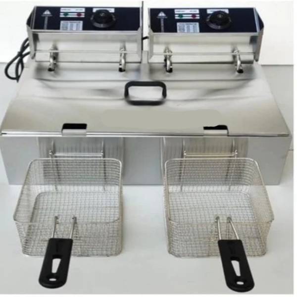 Double Deep Fryer Single Tank 16lter For Twister Potato Manufacturer