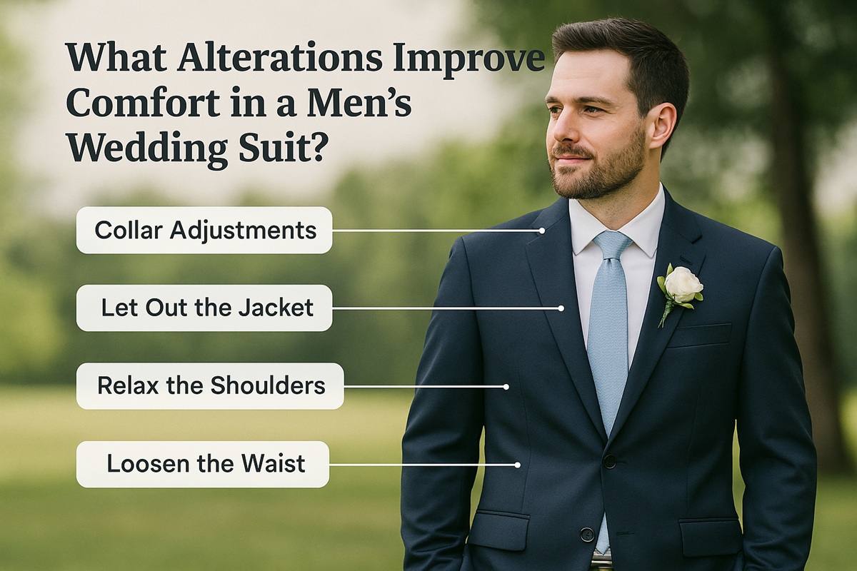 What Alterations Improve Comfort In A Men’s Wedding Suit?