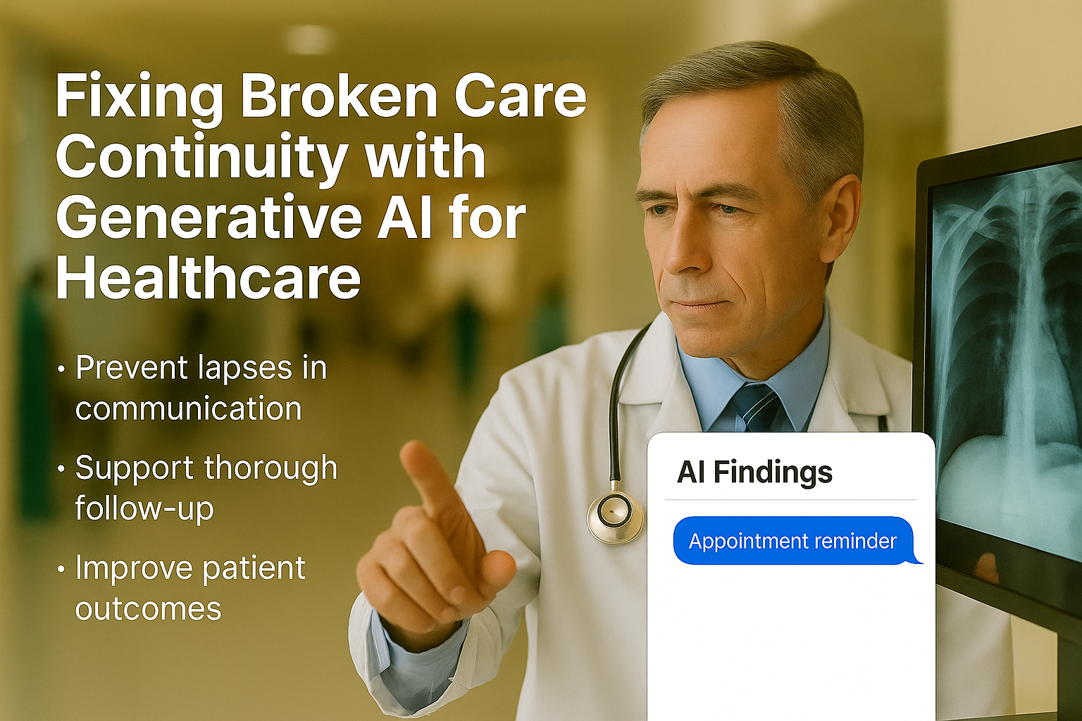 Fixing Broken Care Continuity with Generative AI for Healthcare