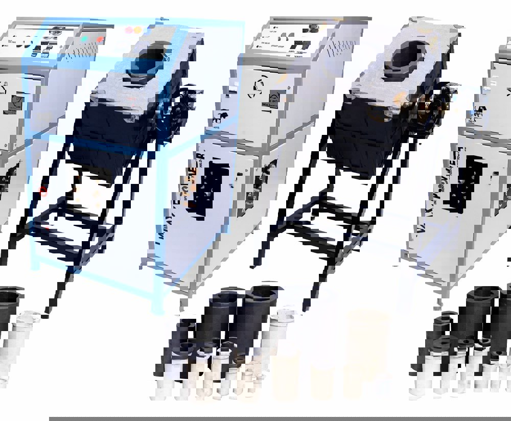 25 KG Induction Gold Melting Furnace With Chilling & Tilting Unit, Goldsmith Machine in Rajkot