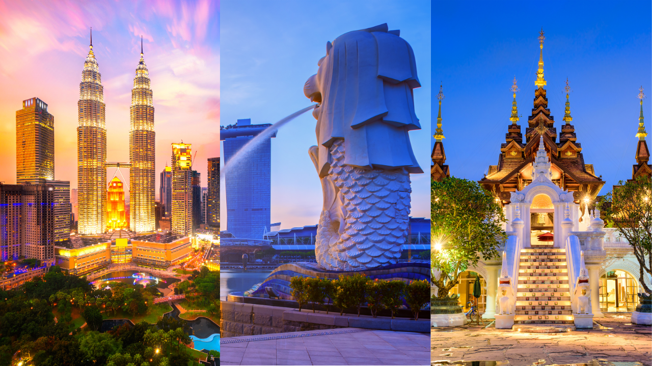 Best of Asia: Malaysia Singapore Thailand Tour from India