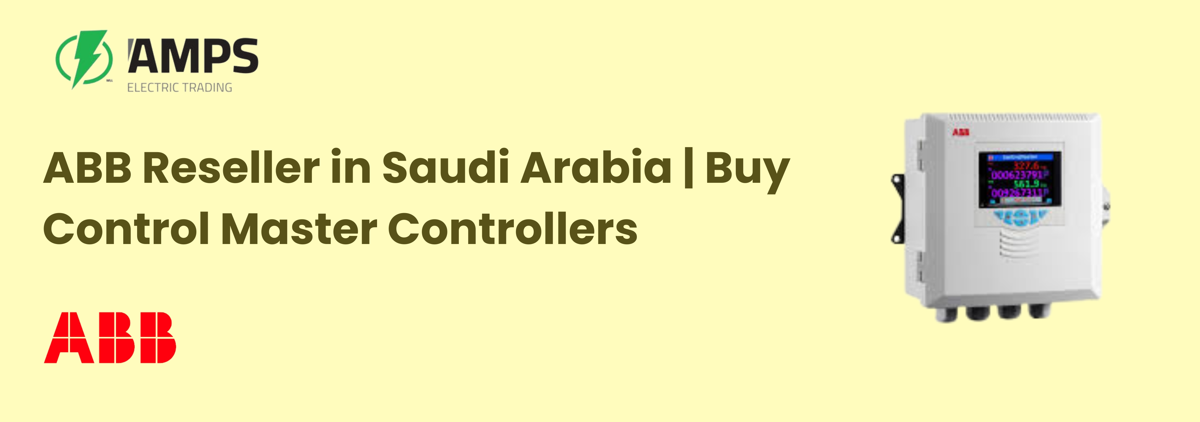 ABB Reseller in Saudi Arabia | Buy Control Master Controllers
