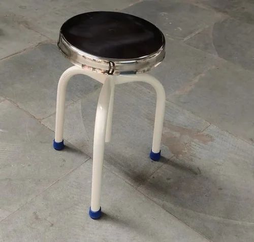 Leg Stainless Steel Revolving Stool, Without Back Cushion, Powder Coated  Price in Delhi, Delhi – ₹900 Naman Surgical works