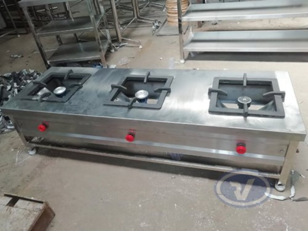 3 LPG Rv Ss Three Burner Range, For Hotel Manufacturer & Seller in