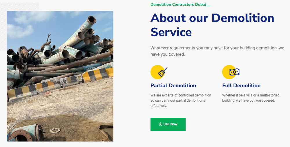 The Most Reliable Demolition Contractor in UAE