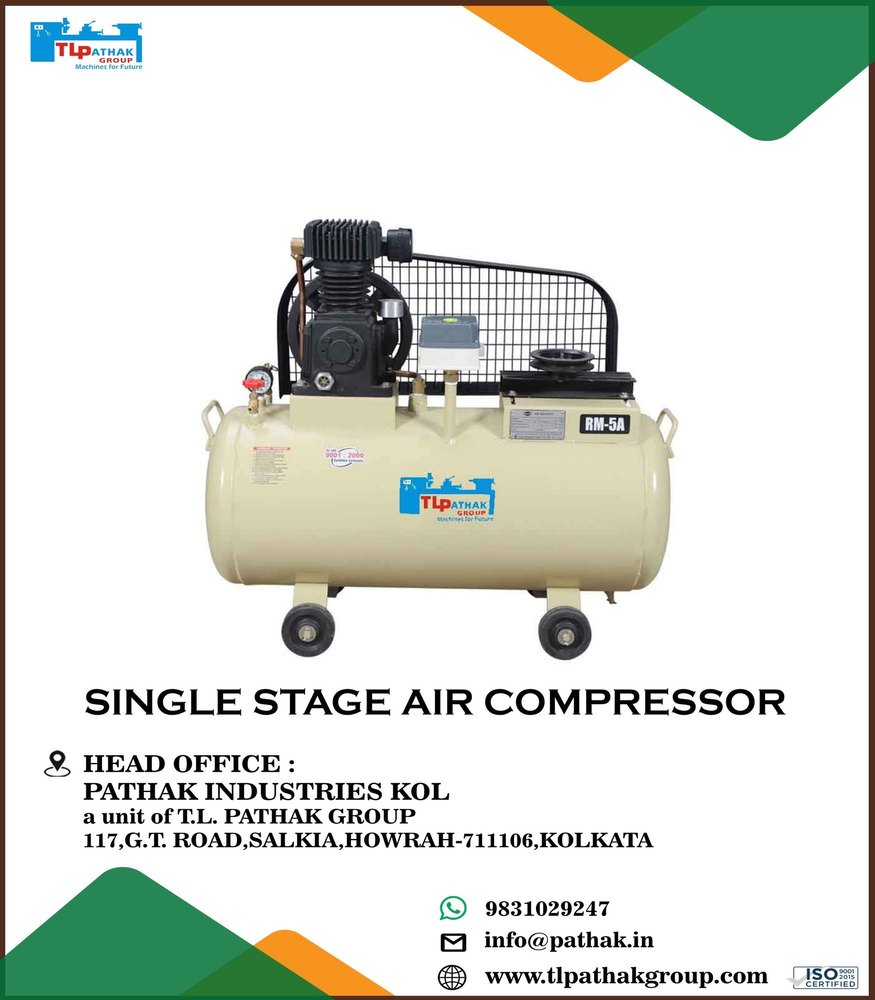 5 HP Single Stage Air Compressors Manufacturer & Seller in Cuttack