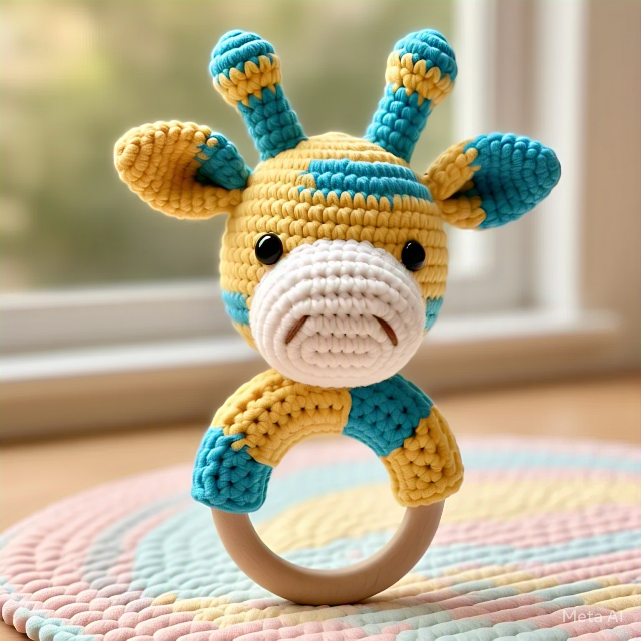 🦒 Giraffe Crochet Rattle: The Perfect Handmade Toy for Your Little One 🎉