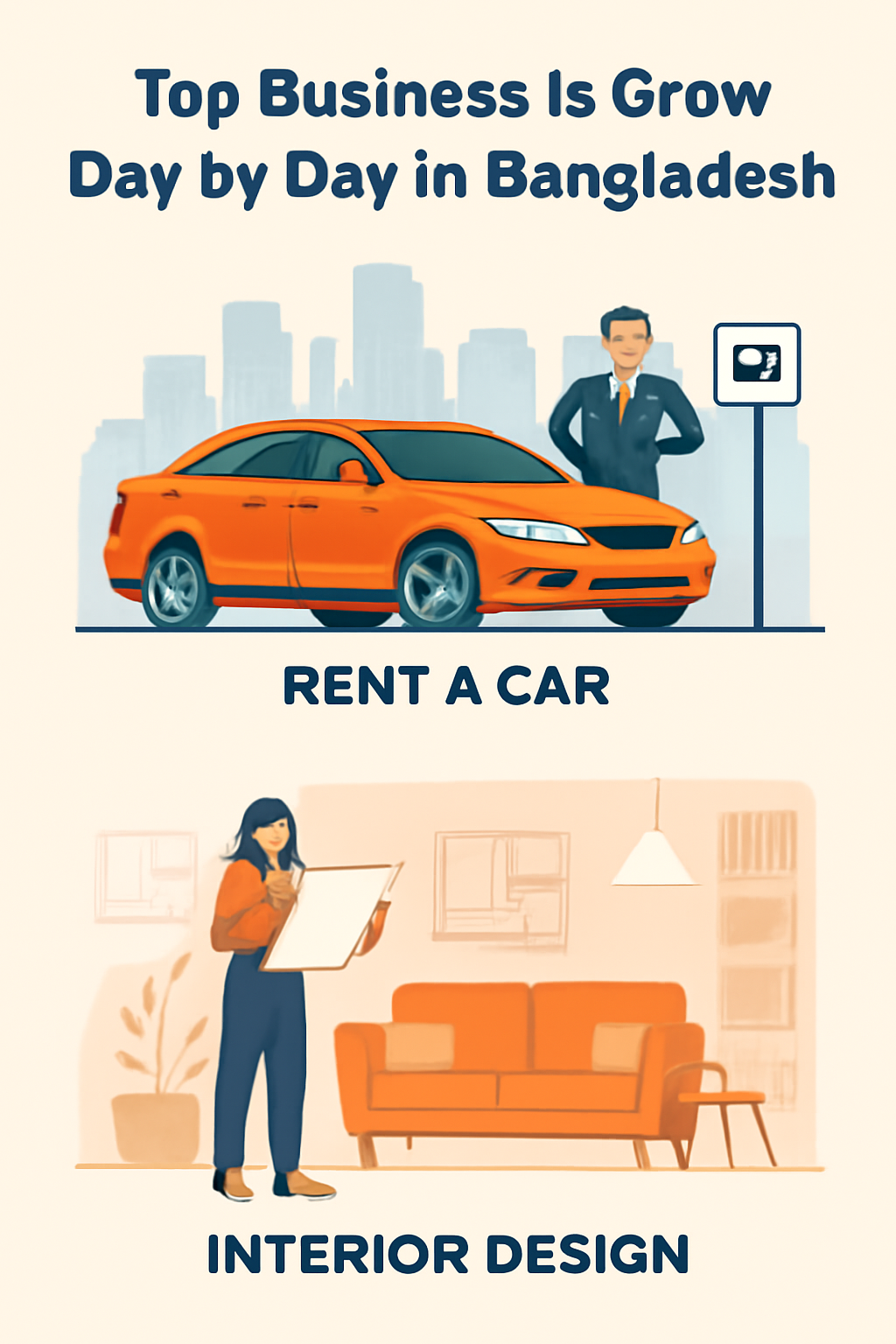 Top Growing Business Trends in Bangladesh: Rent-a-Car & Interior Design Industries