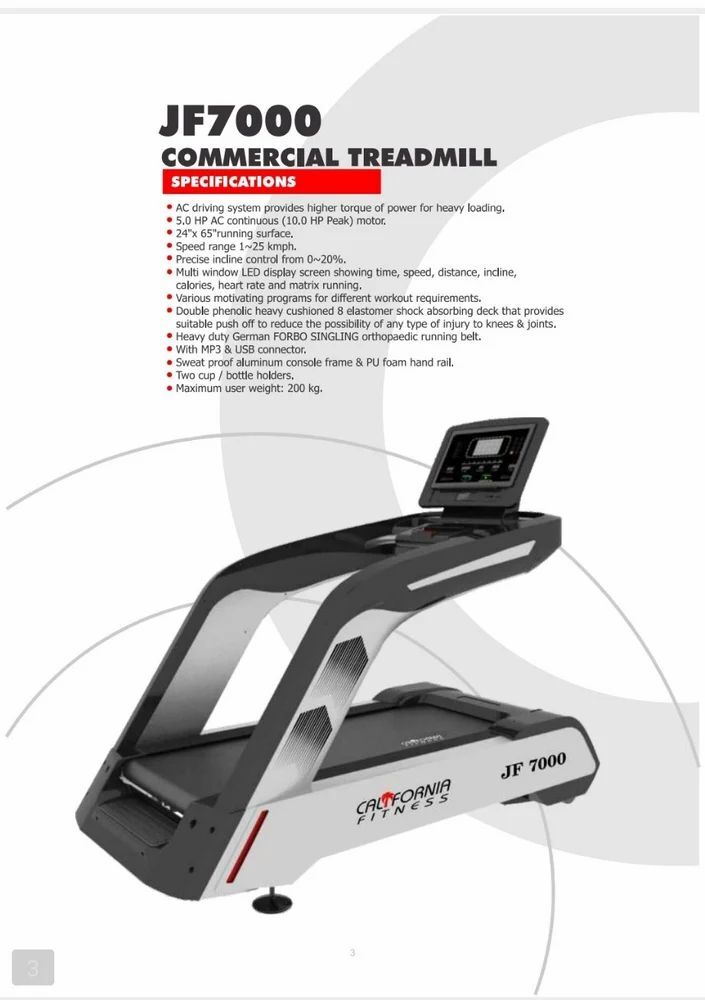 5hp Jordan Treadmill, For Commercial, 200kg Price in Rajkot