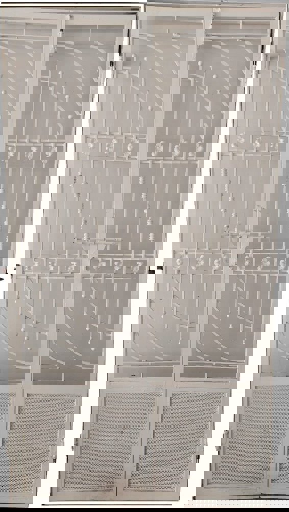 7feet Painting And Powder Coat White Swing Iron Door Grill, For Home Price  in Visakhapatnam, Andhra Pradesh – ₹350 N V M INDUSTRIAL SERVICES