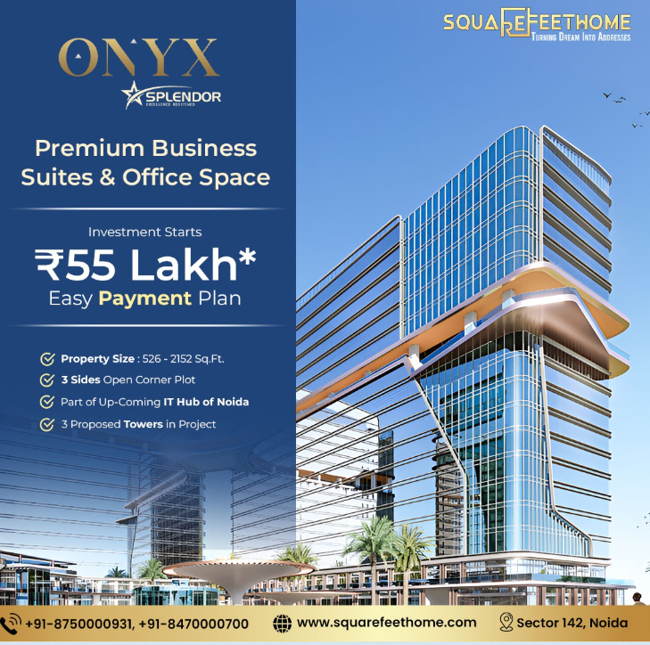Book Office Space in Splendor Onyx Blue: Get Your Dream Fulfil with Luxurious Commercial Space | Square Feet Home