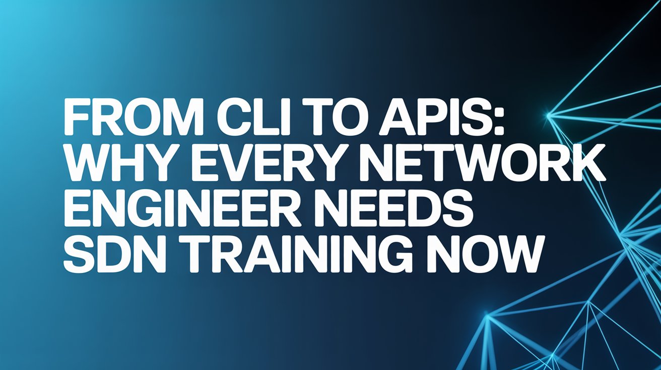 From CLI to APIs: Why Every Network Engineer Needs SDN Training Now