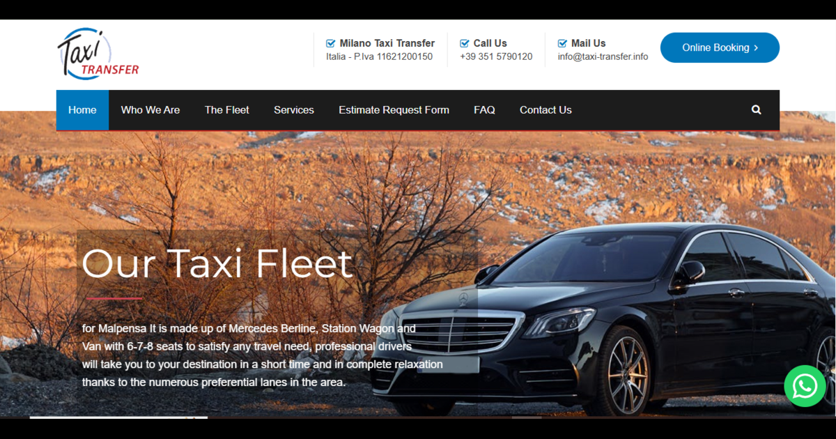 Prenota il tuo taxi da Milano Malpensa – Book Taxi Milan Malpensa Airport Transfer