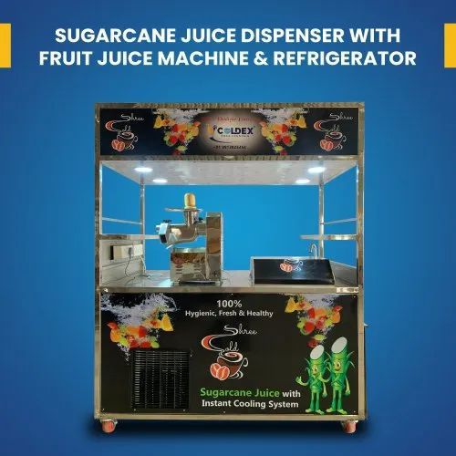 Automatic Commercial Sugarcane Juice Machine With Fruit Juice Machine