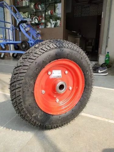 Black Pneumatic Air Tyre Rubber Trolley Wheel Price in Bharuch,  Gujarat – ₹700 A ONE CASTER