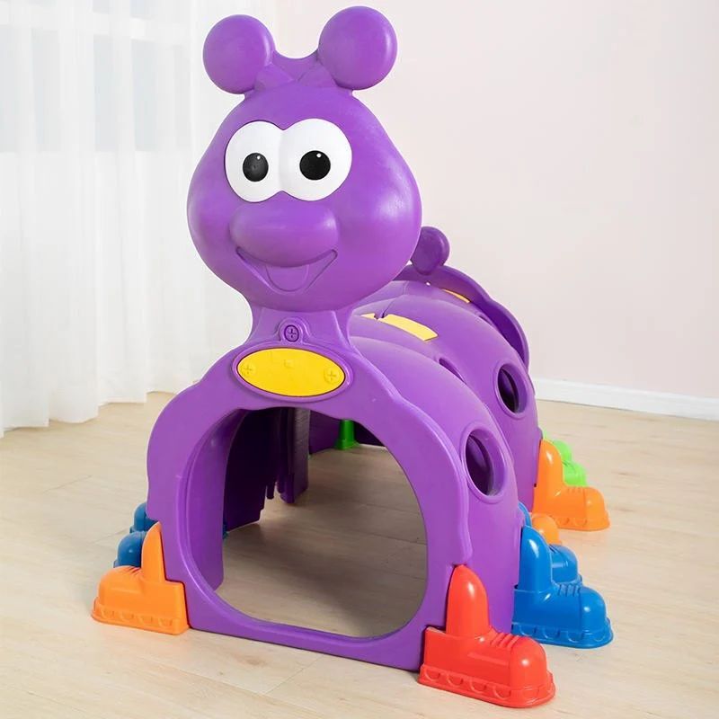 Blue (base Color) Kids Plastic Caterpillar Tunnel, 3-7 Years Price