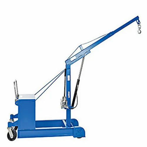 Blue Hydraulic Counter Balance Floor Crane, Capacity 5 Ton, Span 5 m