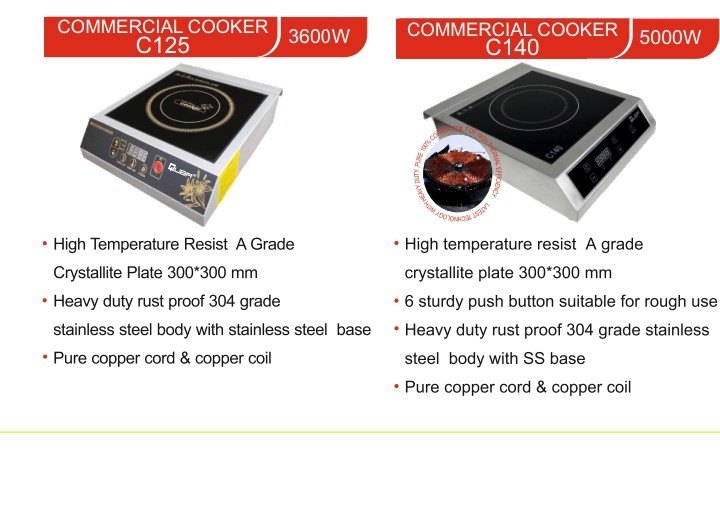 C125 Induction Cooker, Button in Delhi Shri Ji Technologies