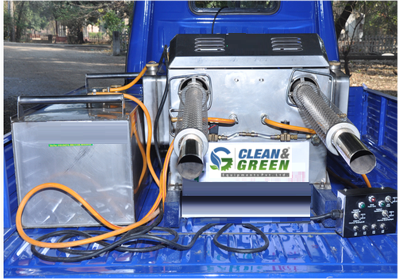 CLEAN GREEN Fuel Vehicle Mounted Fogging Machine, For OUTDOOR Manufacturer & Seller in Ghaziabad