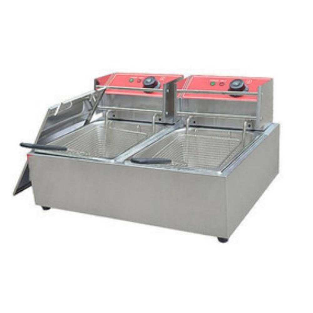 Corrosion Resistant Double Deep Fryer, 48 Kw, For Home, Hotel
