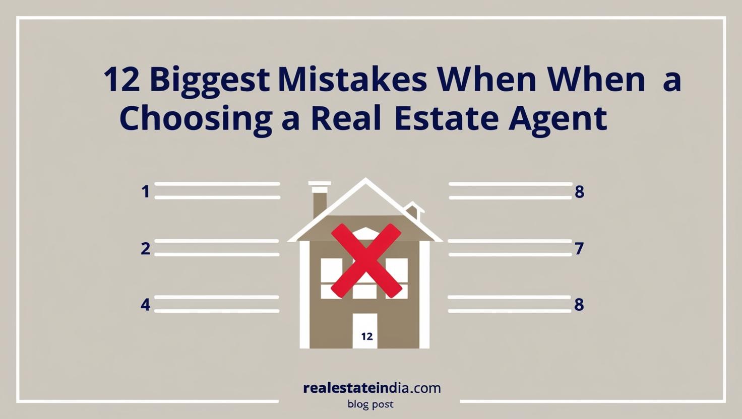 12 Biggest Mistakes When Choosing a Real Estate Agent