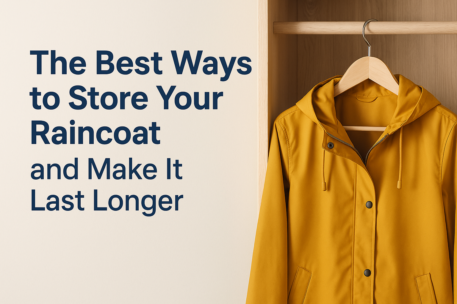 The Best Ways to Store Your Raincoat and Make It Last Longer