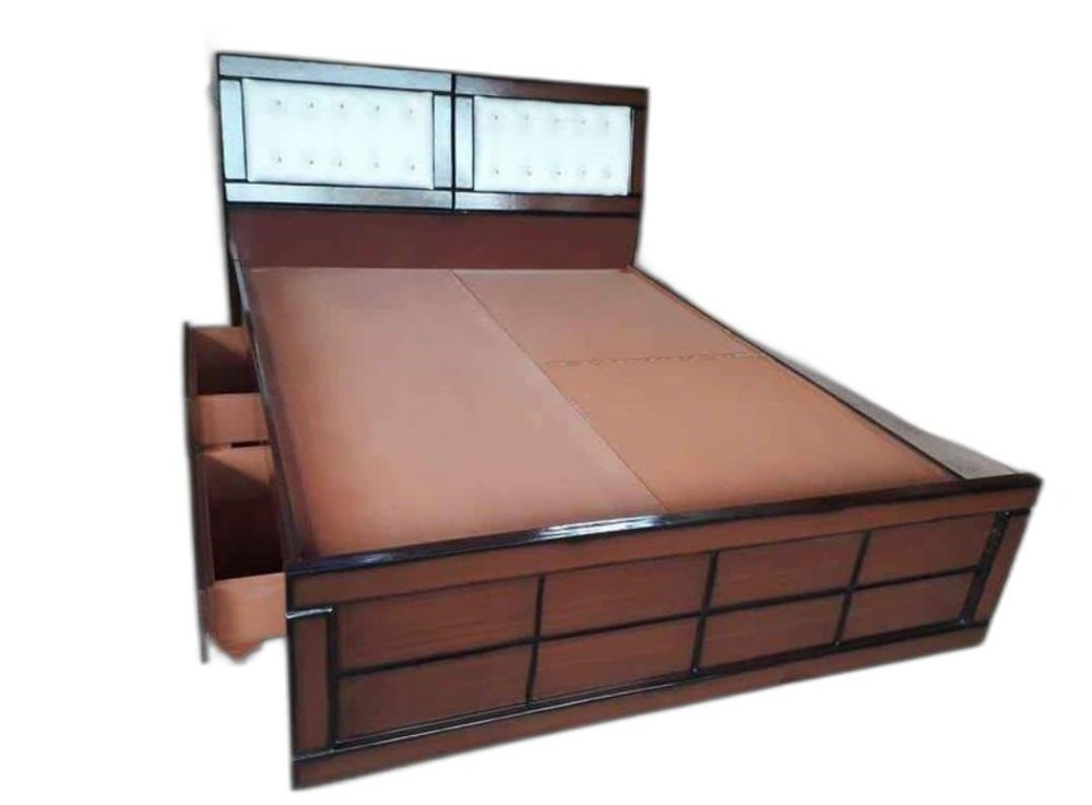 Engineered Wood Modular Wooden Double Bed, With Storage Manufacturer & Seller in Dharwad