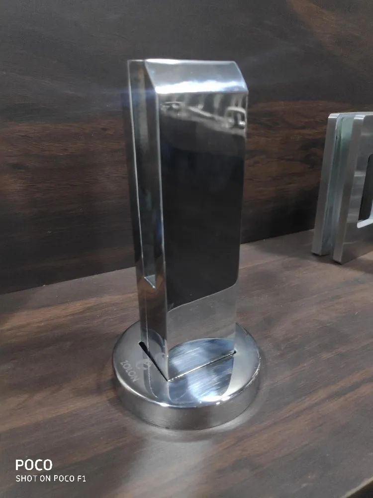 Floor Mounted Stainless Steel SS Glass Railing Spigot in Rajkot ZOLON