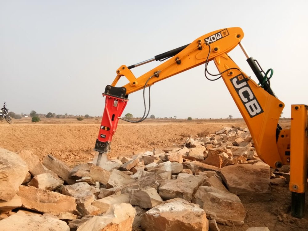 For Rent JCB backhoe loader with Rock breaker, Backhoe Bucket Capacity