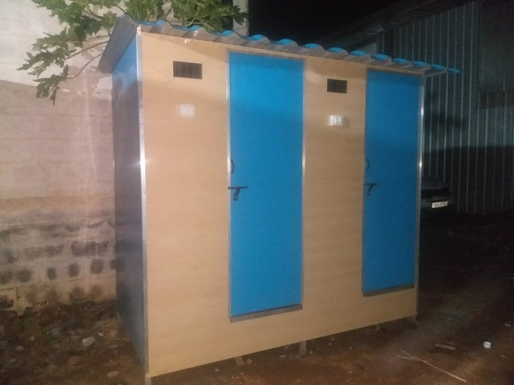 FRP Prefab 2 in 1 Portable Indian Toilet Cabin in Coimbatore Everwinn