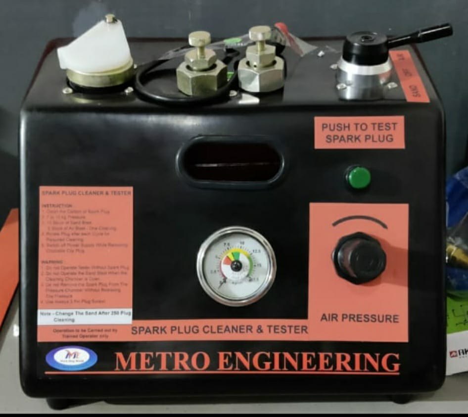 Fully Automatic Spark Plug Cleaner And Tester, For Service Station in