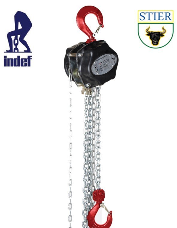 Indef Steel Chain Pulley Blocks, For Gantry Crane, Capacity 1 Ton 10