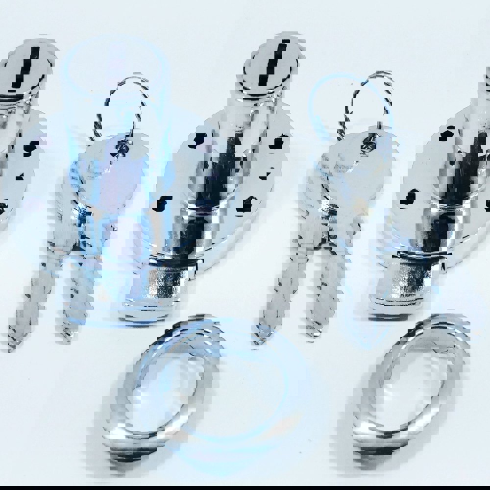 Iron Allco Round Multipurpose Lock Set, Furniture, Stainless Steel