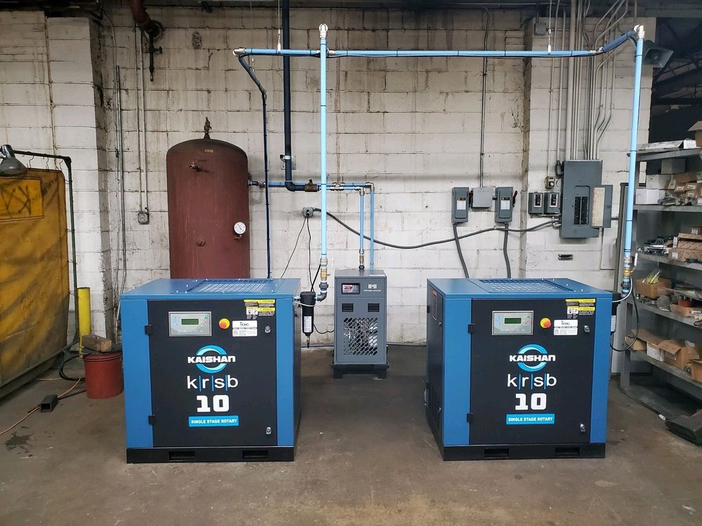 Kaishan 10 HP Screw Air Compressor, Maximum Flow Rate 21 50 cfm, Discharge Pressure 8 in