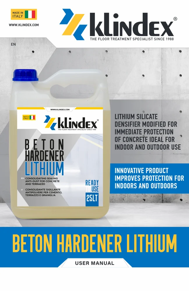 KLINDEX CONCRETE HARDENER LITHIUM SILICATE, 25 Kg in Delhi KLINDEX INDIA