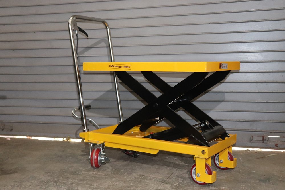 Manual Hydraulic Lifting Trolley, For Industrial in Ahmedabad RUDRA