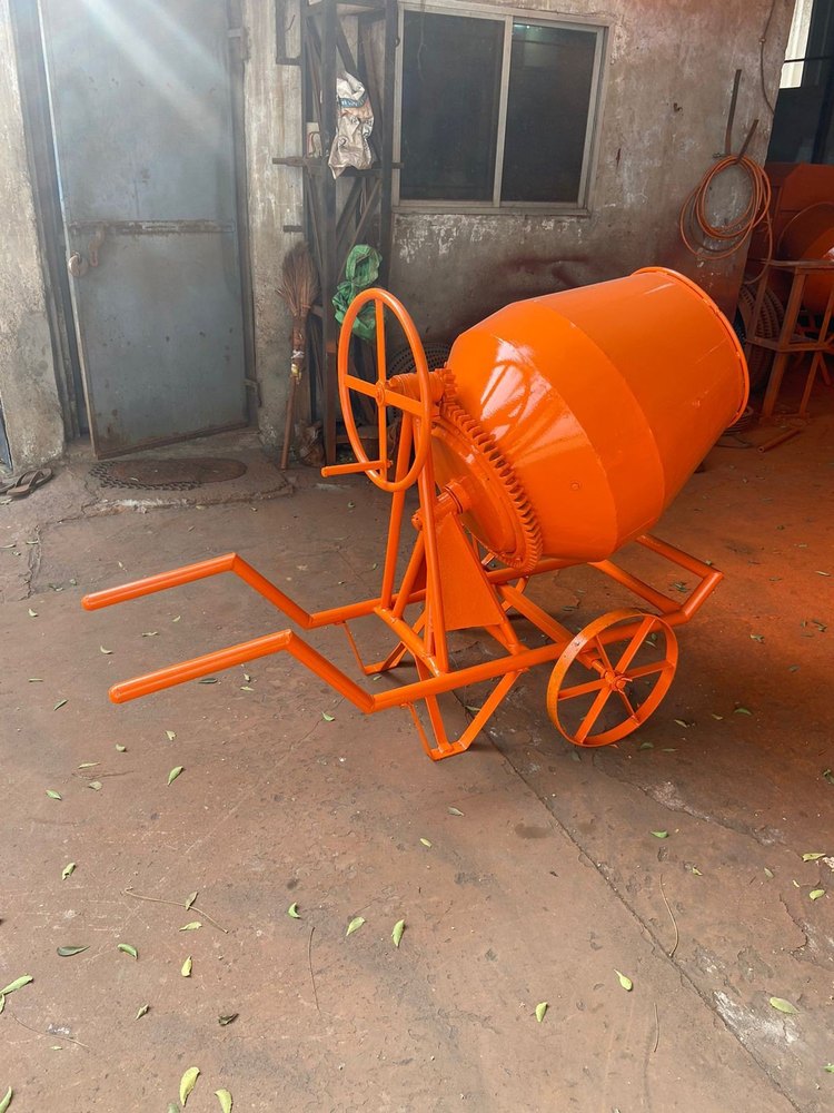 Manual Portable Hand Operated Concrete Mixer Machine, 150kg, Capacity
